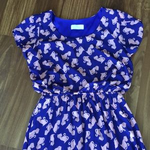 ModCloth Oh My Gosh A-Line dress in Felines / Cats